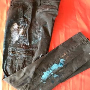 Post Apocalyptic Olive Straight Cargo Pant sz6